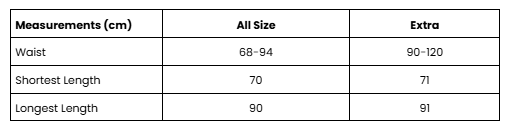 Size Guide White Kalana Tenun Skirt - Pre Order 7 Days
